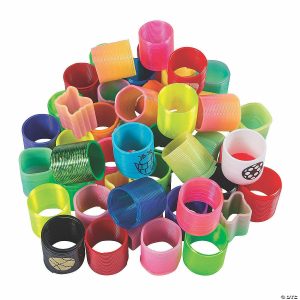 Toy Assortments |   1 1/2″ Bulk 96 Pc. Mini Multicolor Plastic Magic Spring Assortment Magic Springs Magic Springs