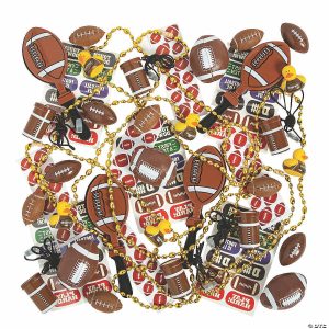 Toy Assortments |   3/4″ – 7 1 2″ Bulk 50 Pc. Football Party Handouts Assortment Novelty Toys Toy Assortments