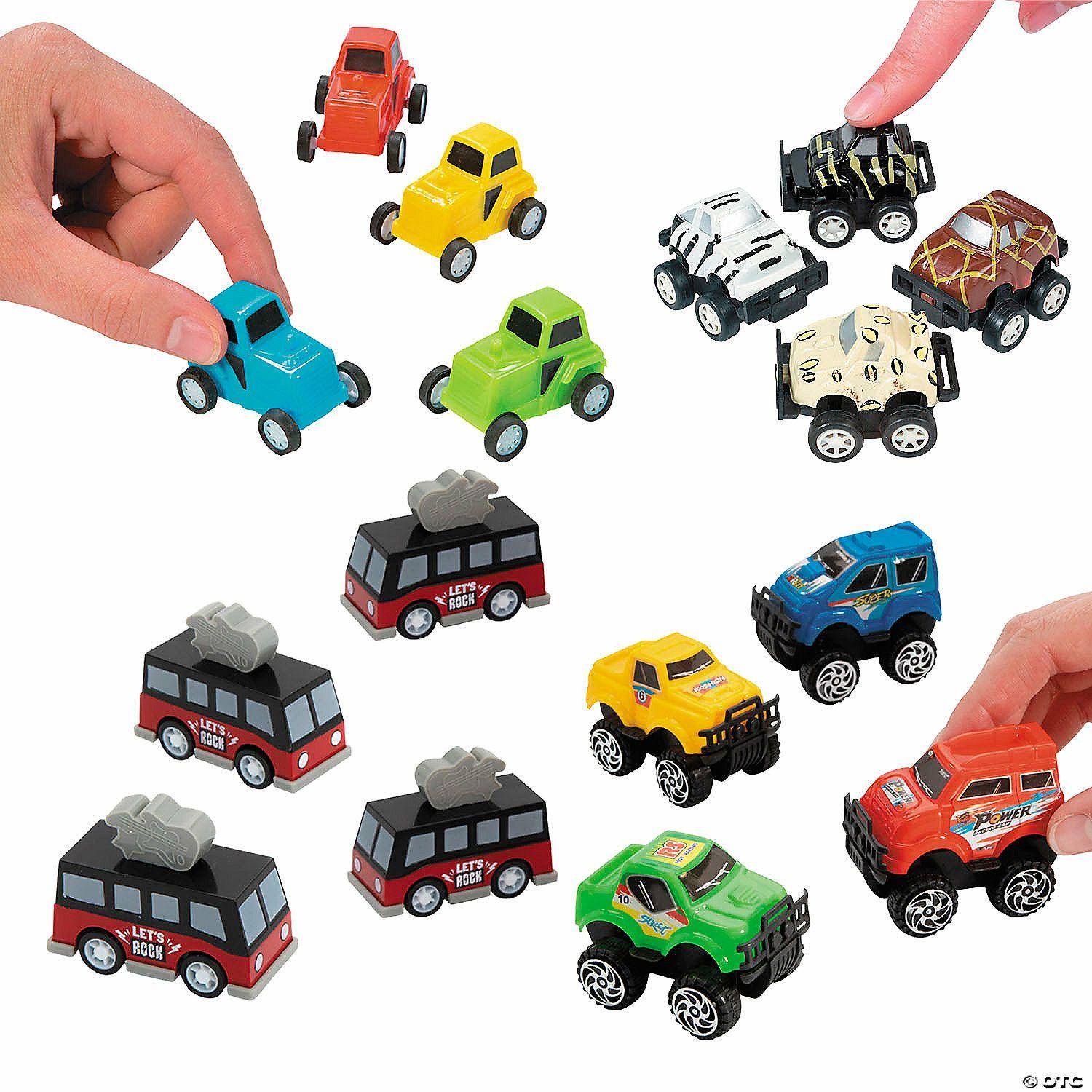 Toy Cars & Vehicles |   Bulk 96 Pc. Mini Pull-Back Car & Truck Assortment Novelty Toys Toy Cars & Vehicles