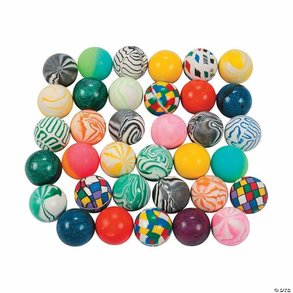 Trampolines |   1 1/2″ Bulk 50 Pc. Mini Multicolor Rubber Bouncy Ball Assortment Balls Balls