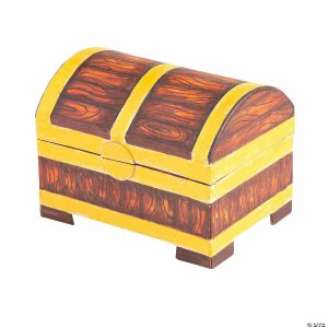 Treasure Chests |   4 1/4″ DIY Papier-Mâché Mini Treasure Chests – 12 Pc. Novelty Toys Treasure Chests