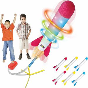 Water Toys |   Toy Jump Rocket Launcher Set with LED Lights – Includes 6 Rockets Soars Up to 100 Feet – Play22usa Outdoor Toys Water Toys