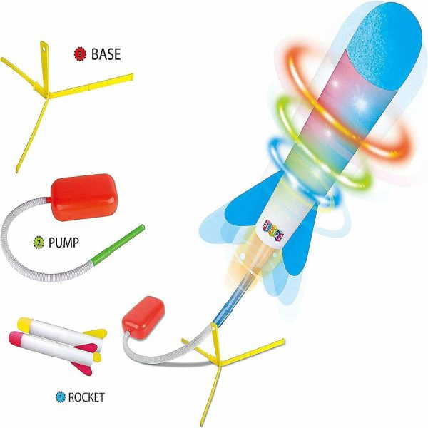 Water Toys |   Toy Jump Rocket Launcher Set with LED Lights – Includes 6 Rockets Soars Up to 100 Feet – Play22usa Outdoor Toys Water Toys