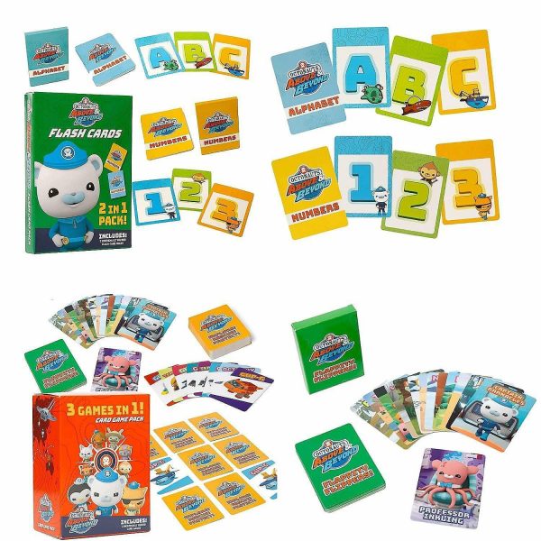 Card Games & Playing Cards |   Octonauts Kids Card Games & Alphabet Numbers Flash Cards Bundle Educational Set Mighty Mojo Card Games & Playing Cards Card Games & Playing Cards