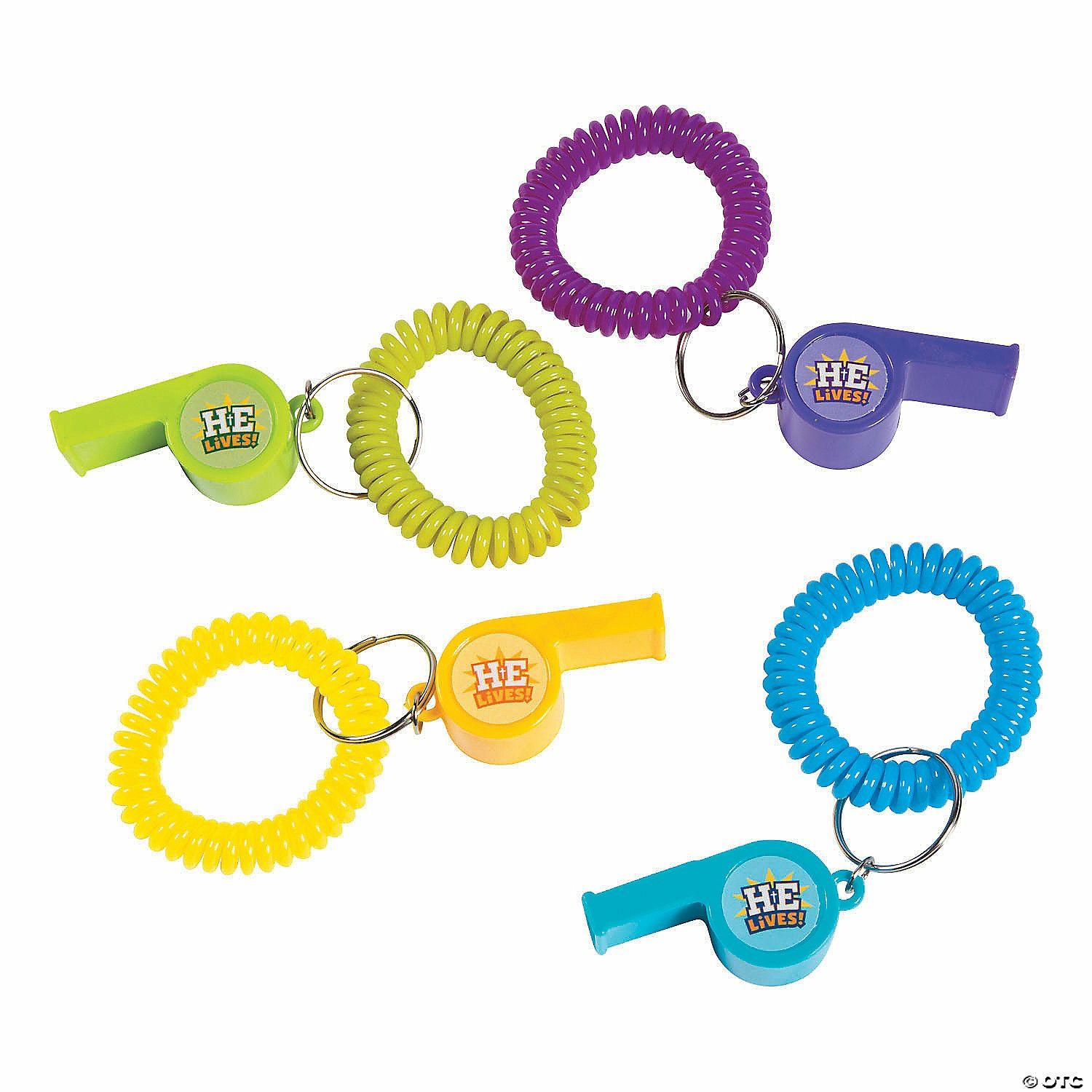 Noisemakers |   He Lives Expandable Keychain Bracelets – 12 Pc. Noisemakers Noisemakers