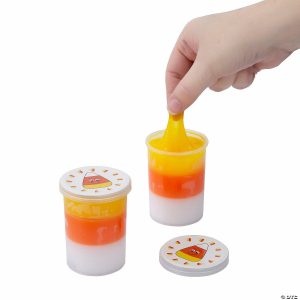 Putty & Squishy Toys |   Candy Corn Putty – 12 Pc. Novelty Toys Putty & Squishy Toys