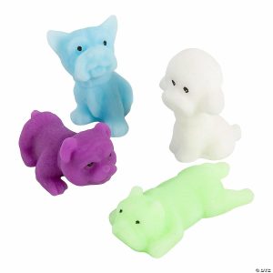 Putty & Squishy Toys |   Mini Dog Mochi Squishies – 12 Pc. Novelty Toys Putty & Squishy Toys