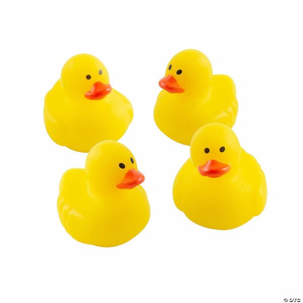 Rubber Duckies |   Micro Rubber Ducks – 24 Pc. Novelty Toys Play Money